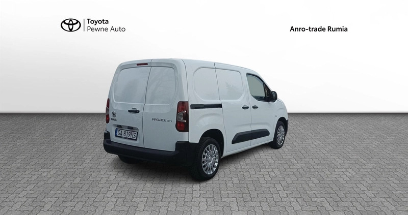 Toyota Proace City cena 68880 przebieg: 73716, rok produkcji 2021 z Rejowiec Fabryczny małe 154